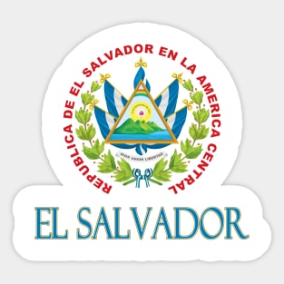 El Salvador - Coat of Arms Design Sticker
